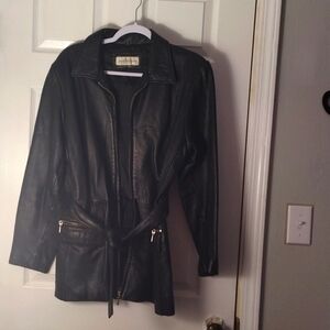 Vintage Jones New York‎ 100% leather jacket size M black